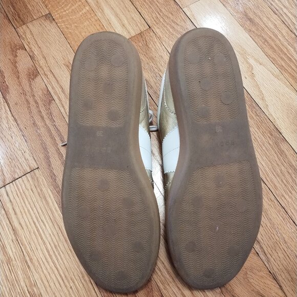 Boden Gold Mix Erin Retro Tennis shoe 2024 39 8-8.5 - Picture 6 of 10